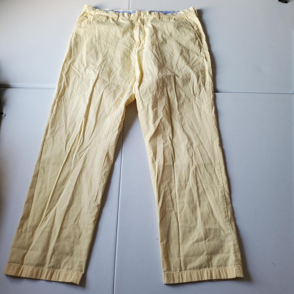 J.Crew Pants Mens 36x32 Butter Yellow Broken In Chino Straight Leg Casual Cotton